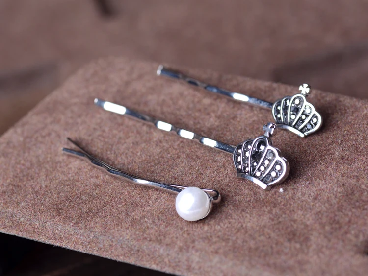 Muylinda набор шпильки с черной короной модные заколки для волос стразы ювелирные