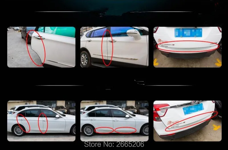 5 м Стайлинг автомобиля защитная полоса для края двери литье наклейки ALFA ROMEO 147 159