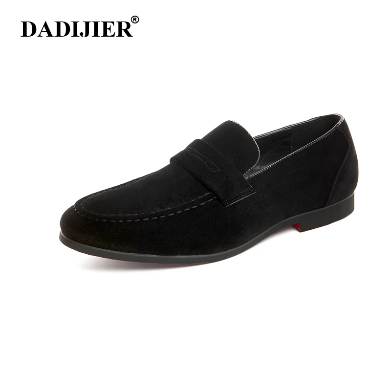 

DADIJIER Men Loafers Casual Driving Shoes Summer Shoes Fashion suede PU Slip On Soft Moccasins Comfort Light Mens Flats sST206