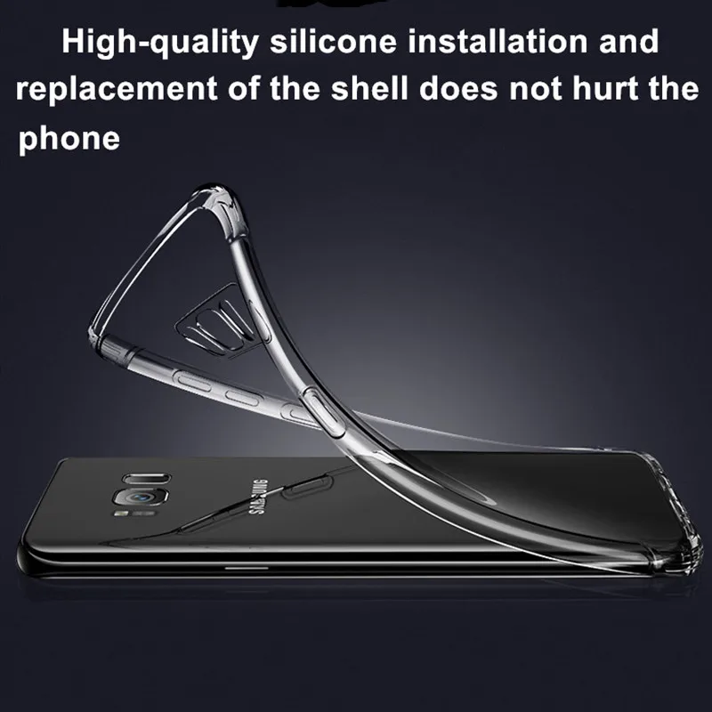 JOYCE Shockproof Case For Samsung S8 S9 S10 S10lite s10Plus Phone Galaxy Note8 9 Covers Clear Soft Silicone TPU Coque | Мобильные