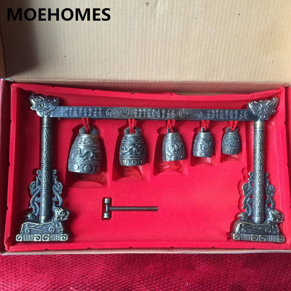 Moehome Бесплатная доставка Медитация Гонг с 5 орнатональными колокольчиками