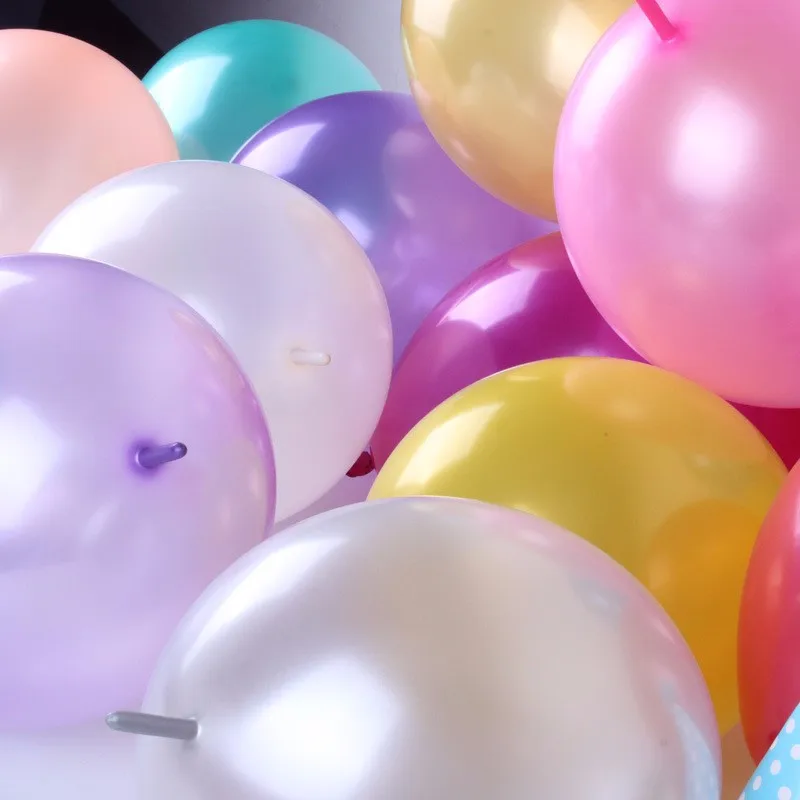 20pcs 10inch multicolor tail latex balloons birthday wedding party decoration long air ballon classic toys holiday supplies ball | Дом и сад