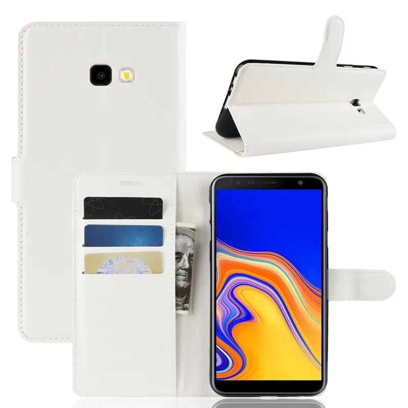 Кожаный чехол для samsung galaxy J4 J6 Plus j4 + j6 Чехлы держатели телефонов diy Алмазные чехлы