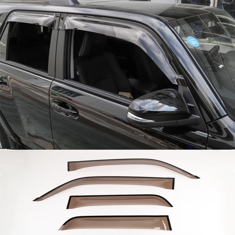 Смола окна автомобиля дождь козырек защитная крышка отделка 4 шт для Toyota 4runner