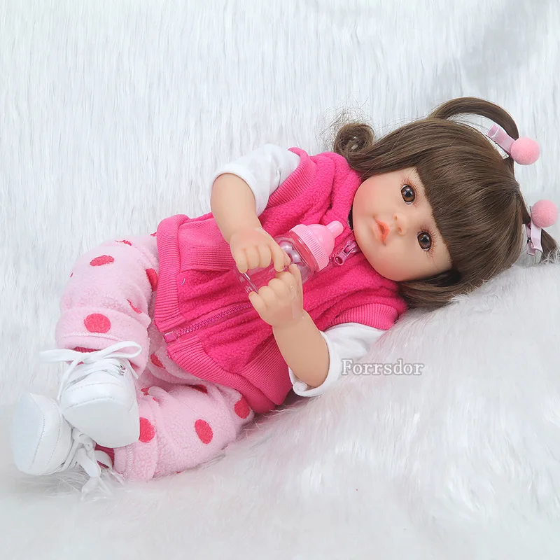 Bebes кукла трансфер до Reborn Baby Doll 45 см мягкие силиконовые младенец получивший новую