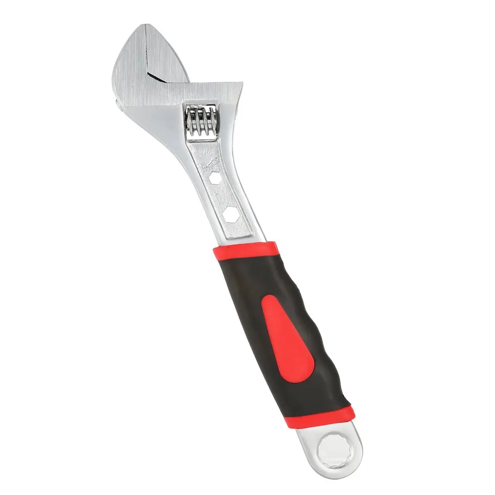 SHE.K 10&quot Ratchet Wrench Steel Hand Tool Repairing Spanner Adjustable Torque Household Combination For Nuts Bolts with Scale |
