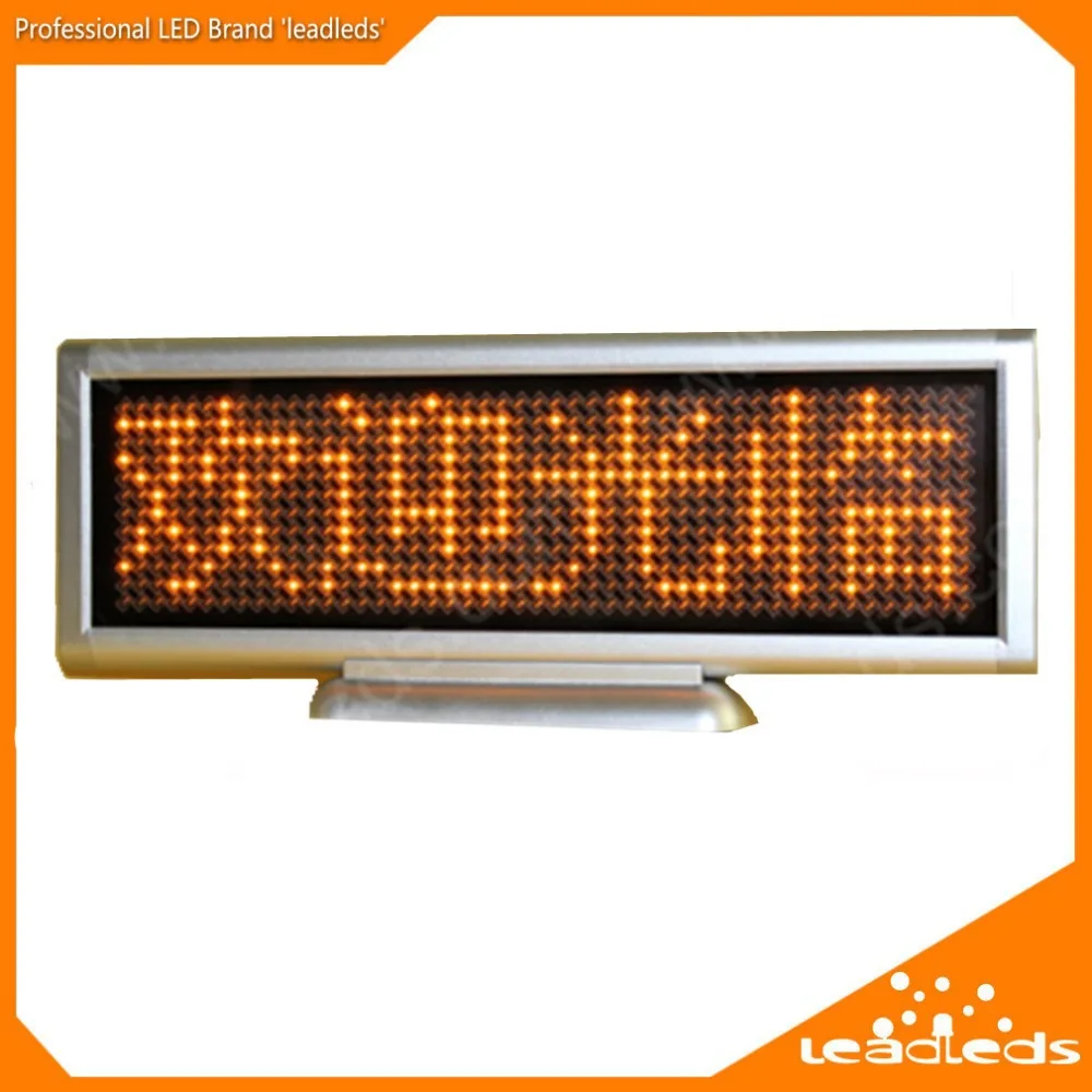 Yellow LED desk board mini led moving sign with USB Input rolling news | Лампы и освещение