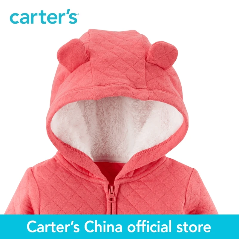 Carter's/1 предмет одежда для маленьких детей стеганая куртка с подкладкой из шерпы