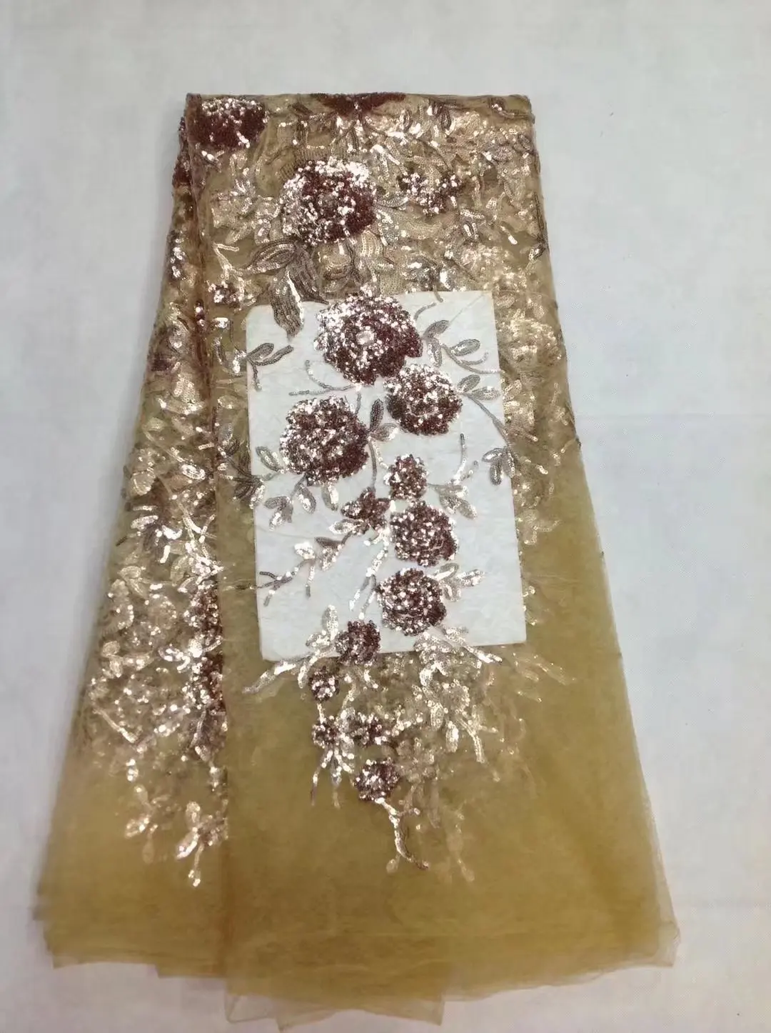 

African Gold Lace Fabric Nigerian Lace Fabrics For Wedding 2017 3d French Lace Fabric With Beaded African Lace Material