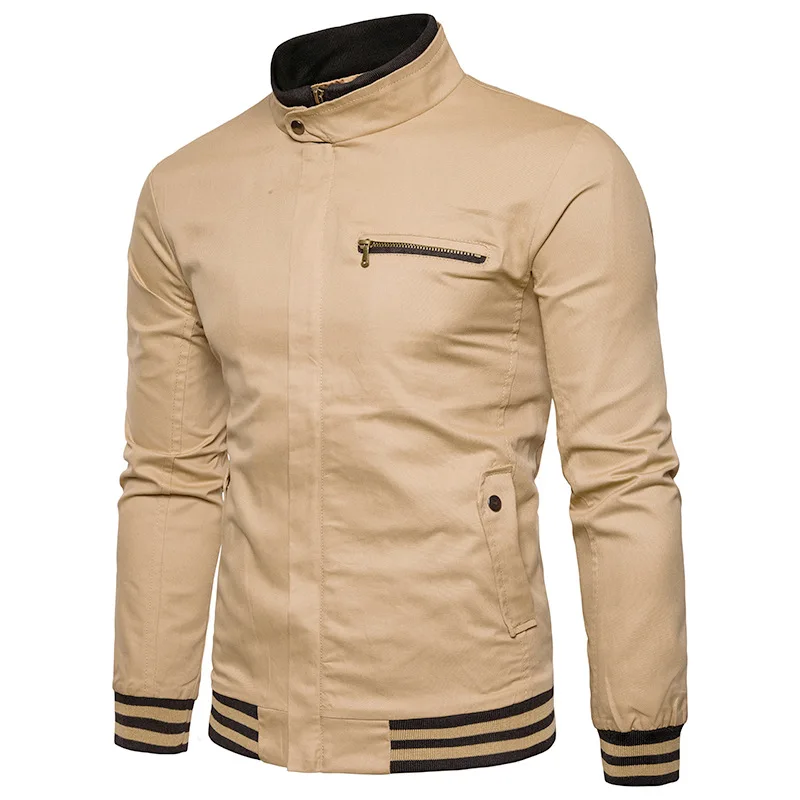 Khaki LetsKeep, новинка весны, куртка-бомбер, мужская, Военный стиль, армейская куртка и пальто, Мужская тактическая верхняя одежда, куртка, плюс размер, M-4XL, MA552 - Цвет: Khaki
