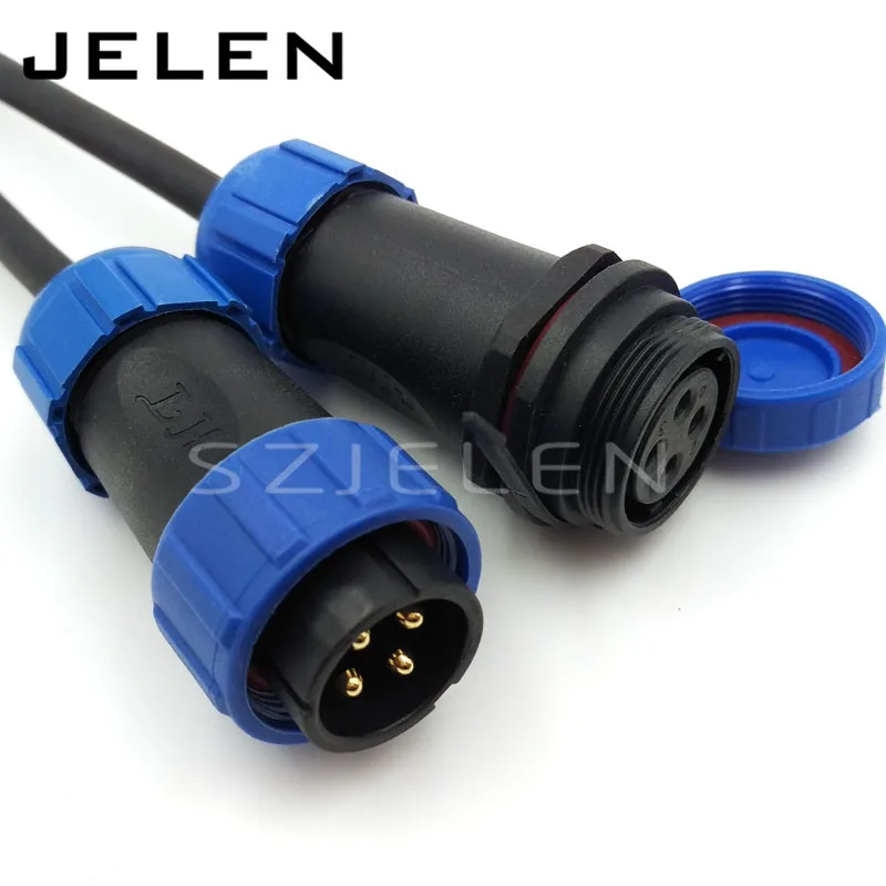 SP2110 4 контактный Электрический кабельный разъем водонепроницаемый штекер и