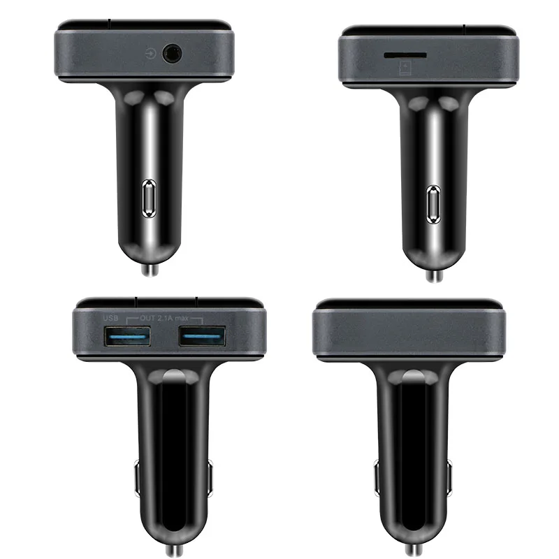 Bluetooth гарнитура для авто громкой связи Автомобильный MP3 плеер fm передатчик Dual USB