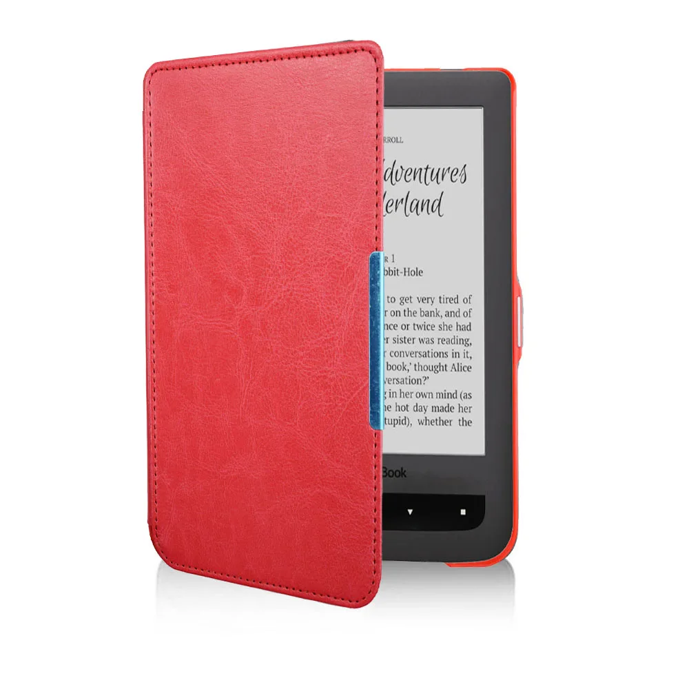 Фото Чехол-книжка Pocketbook Basic 2 Touch Lux2, для PB 614, 615, 624, 625, 626, электронной книги, магнитный закрывающийся чехол №3