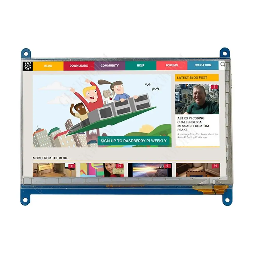 Raspberry Pi 4 Model B 7 дюймов сенсорный экран 1024*600 HDMI TFT ёмкостный ЖК дисплей/монитор для pi