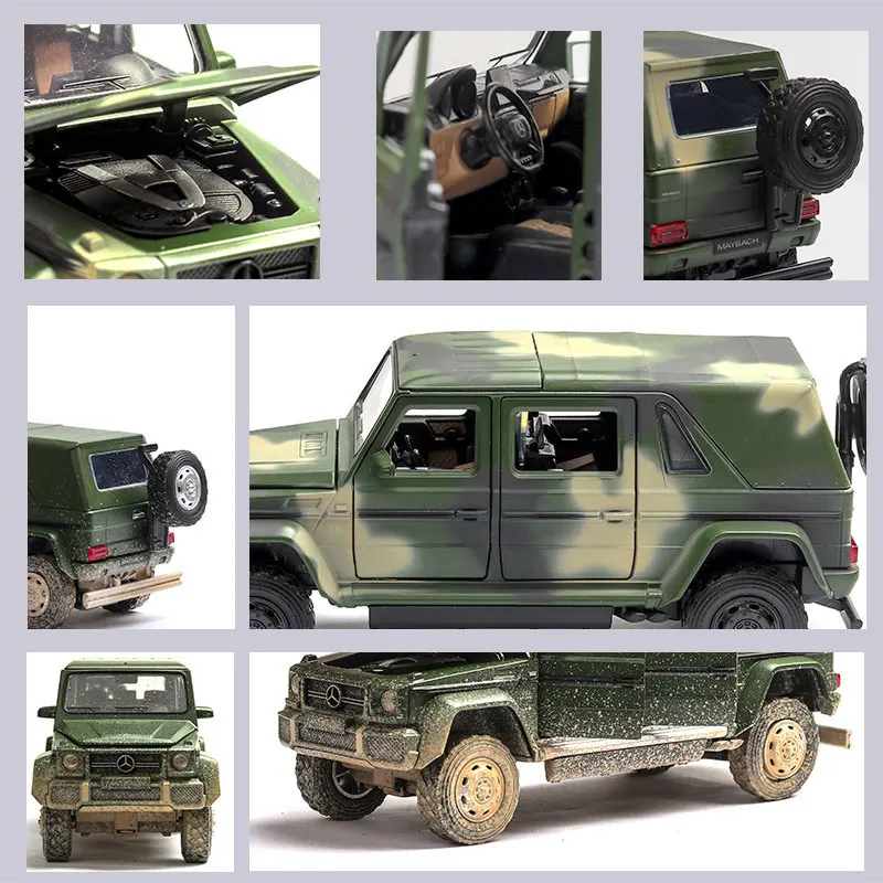 HOMMAT моделирования 1:32 Maybach G650 Landaulet V12 внедорожные модель SUV автомобиль сплав литья