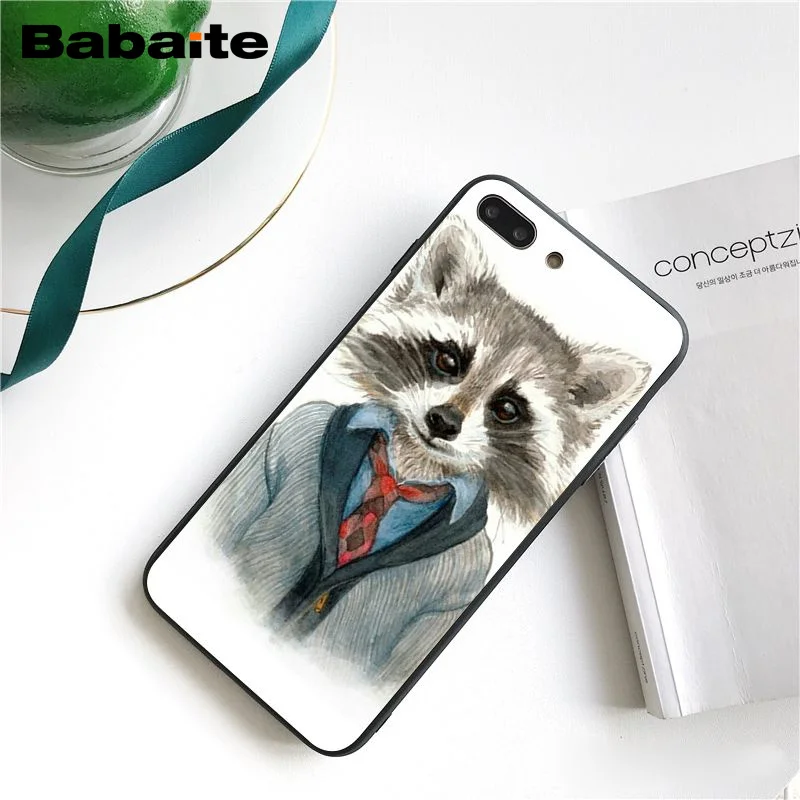 Babaite модный енот красная панда лиса чехол для телефона для iphone 11 Pro 11Pro Max X XS MAX 6 6s 7 7plus 8 8Plus 5 5S SE XR