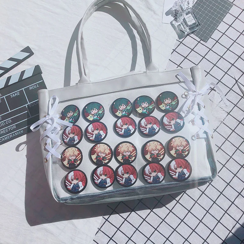 Японский сладкий Лолита Harajuku прозрачный Itabag JK Ita Сумка косплей девушка сумка на плечо элегантный дизайн Kawaii Mori девушки Дорожная сумка