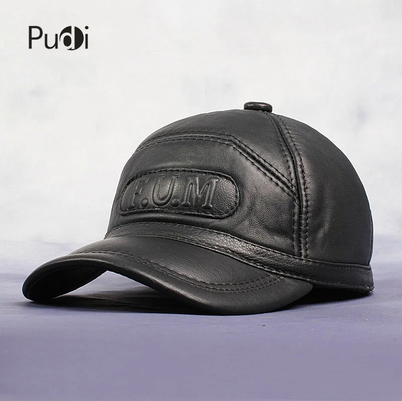 HL062 New Men's 100% Genuine Leather Baseball Cap /Newsboy /Beret /Cabbie Hat HatS/brand Hat Caps With Fur Inside