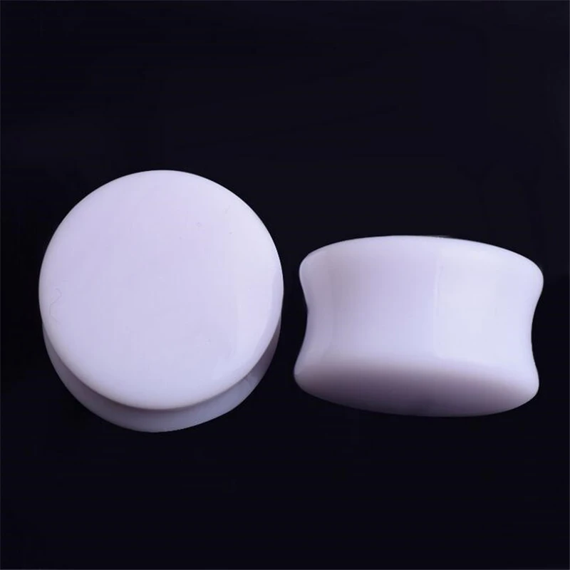 New Fashion Acrylic Ear Plugs Tunnel Flesh Expansions Piercing Earrings Gauges White Black Streatcher Punk Body Jewelry | Украшения и
