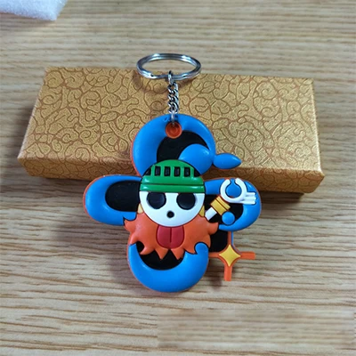 Экшн фигурка Luffy Zoro из японского аниме цельный ПВХ брелок для ключей Минифигурка
