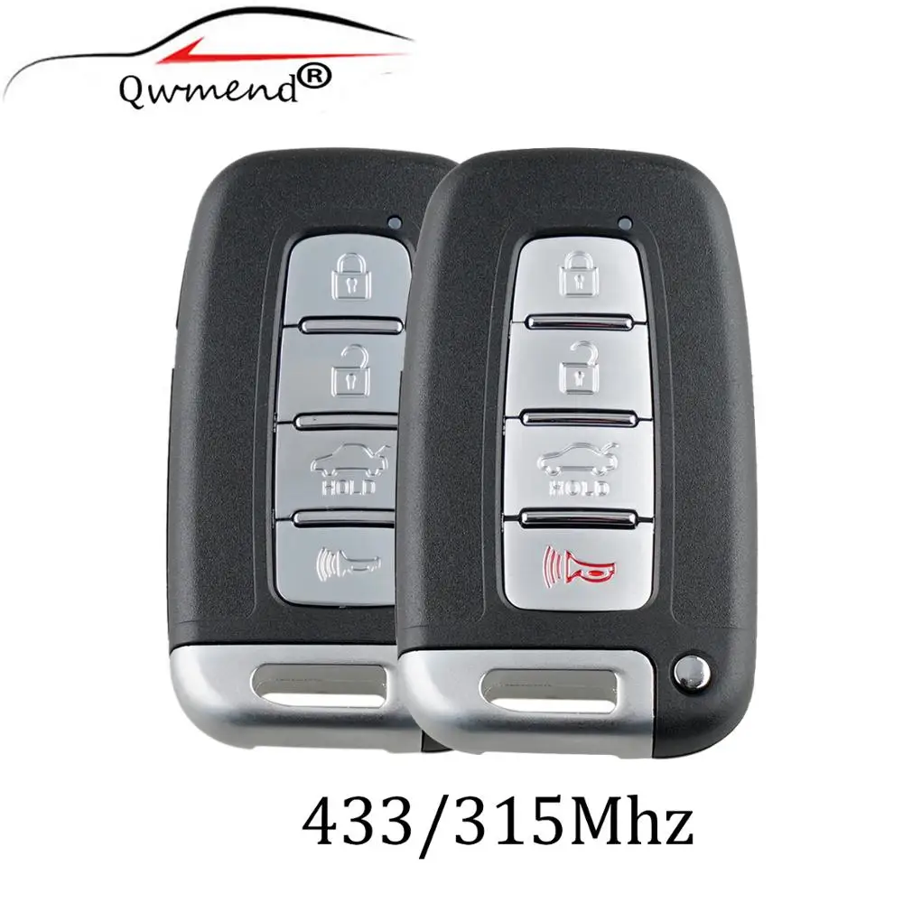 4 кнопочный дистанционный смарт ключ 315/433 МГц для HYUNDAI SONATA GENESIS EQUUS VELOSTER 2009 2010 2011 2012