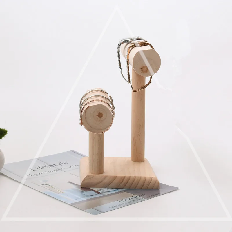 

Solid Wood Watch Bracelets Bangle Display Holder Watch Display T-Bar Jewelry Display Holder