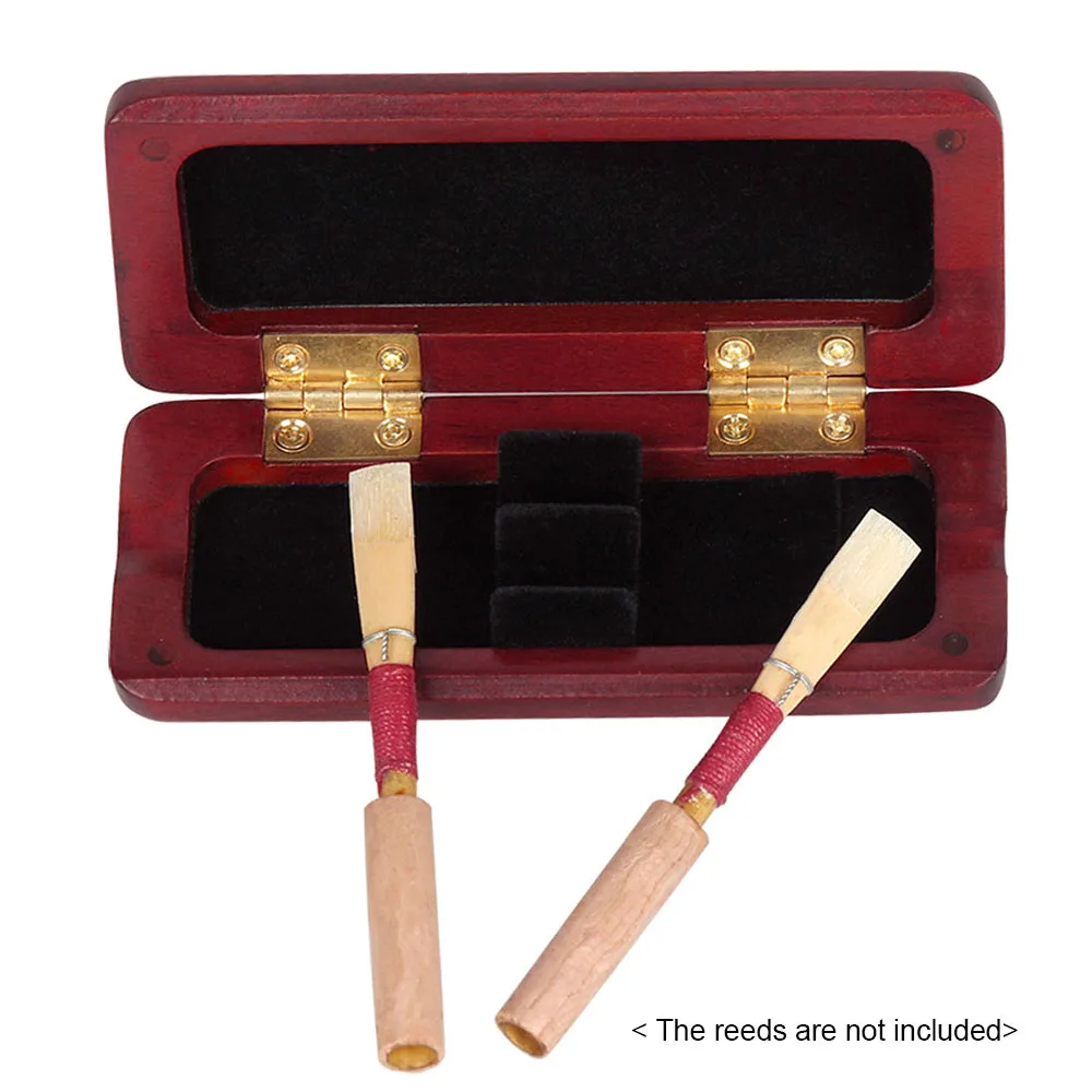 Деревянный Oboe Reed чехол из цельного дерева держатель коробка кленового для 2шт Reeds