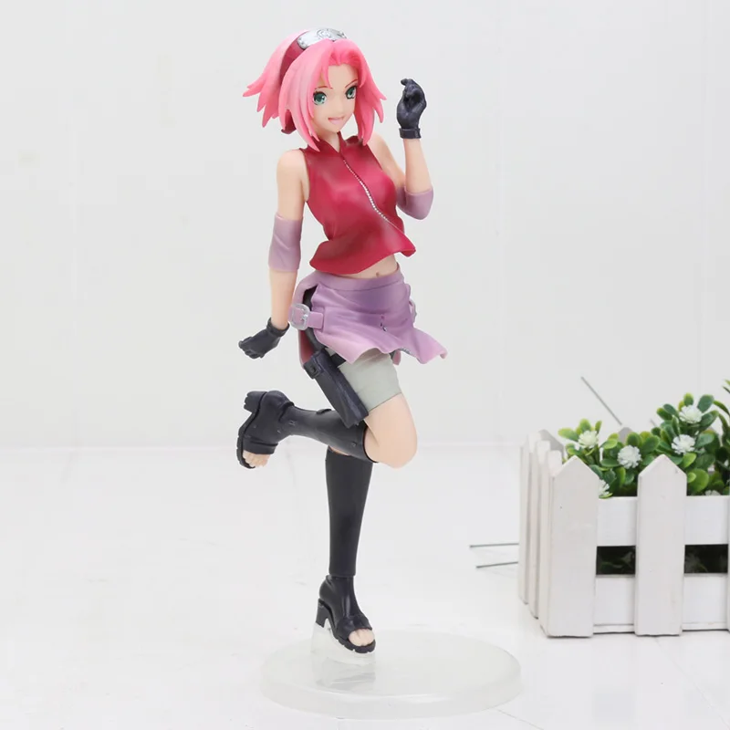 Sakura oppbag 17 см Рисунок, аниме, Наруто Ураганные Хроники» удзумаки кукла рабочей силы Uzumaki режим героя аниме «Наруто ПВХ Фигурки Модель игрушки - Цвет: Sakura oppbag