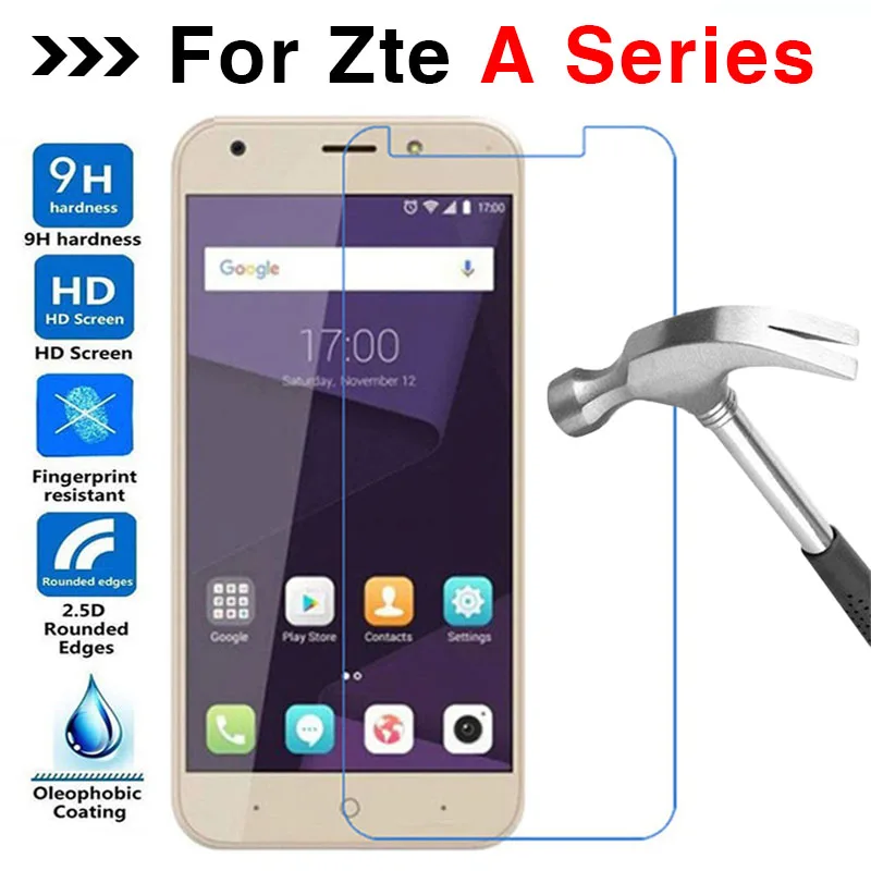 Закаленное стекло для Zte Blade A520 Защитная пленка A510 A512 A452 A6 A601 A610 Plus 9H 2.5D|Защитные