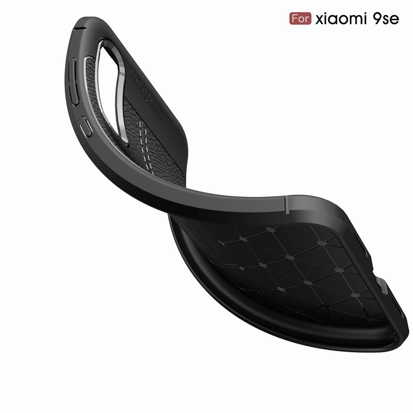 Для Xiaomi 9 se/Xiaomi 9se/Xiaomi9 se Роскошные мягкие силиконовые личи Striae Кожаные чехлы 9SE
