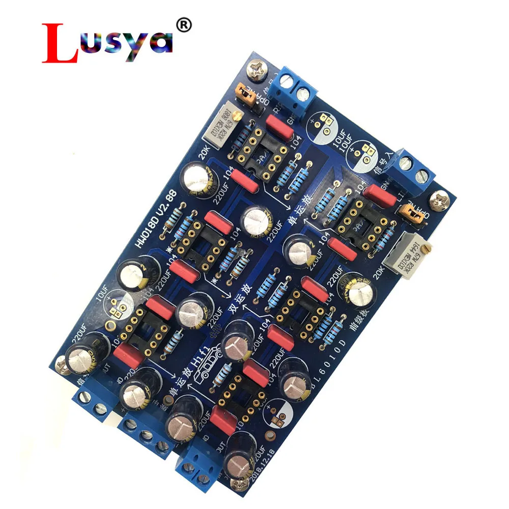HIFI opamp MBL6010D предуселитель, тон аудио платы предварительного сигнала буферный усилитель модуль для NE5532 NE5534 T0047