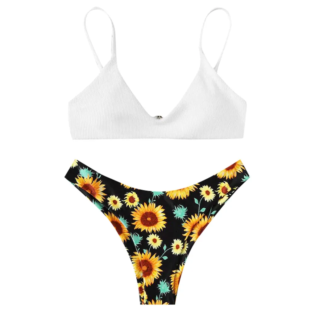 Кружевное лоскутное бикини сексуальный купальник размера плюс пуш ап женский