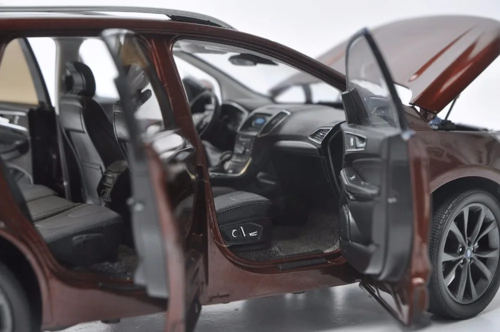 1:18 литая модель для Ford Edge Красный внедорожник игрушечный автомобиль миниатюрная коллекция подарок