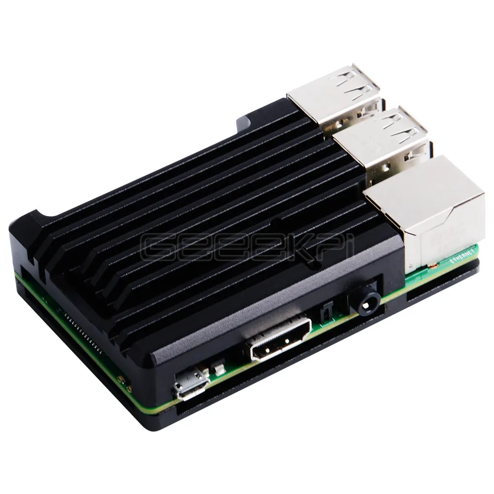 GeeekPi оригинальный Raspberry Pi 3B + версия Armor чехол из алюминиевого сплава радиатор