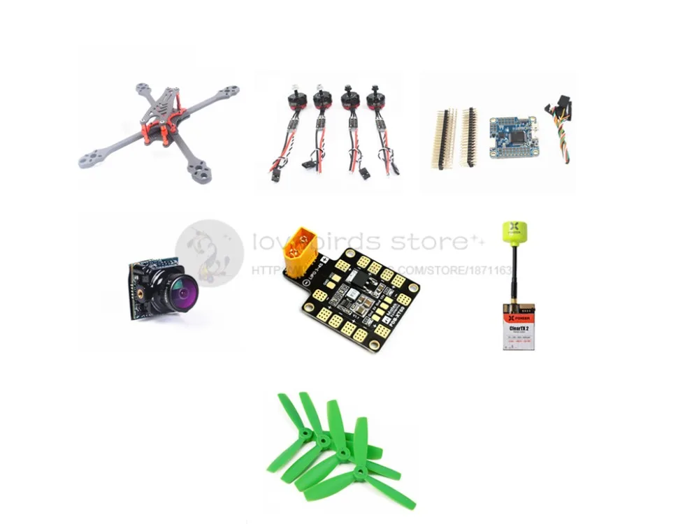 ALFA Monster 6 мм Квадрокоптер рама FPV набор 5/6 дюймов рамка + RS2205 2300 мотор BL_S 20A ESC FOXEER