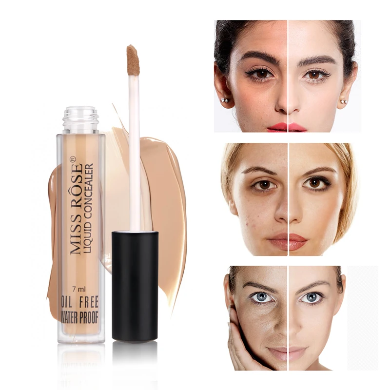 MISS ROSE Repair Nourish Concealer Cream Liquid Foundation Stick Anti Cernes Dark Circle Mini Contour Face Base Makeup 38# | Красота и