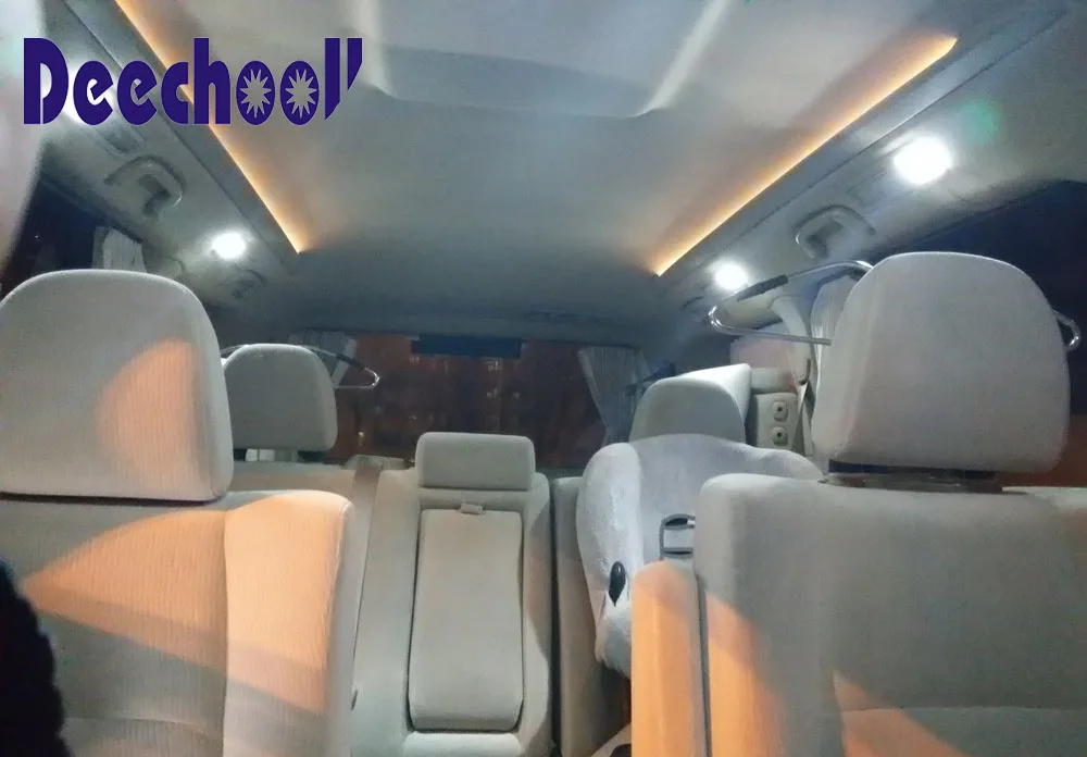 Deechooll 6 шт. Автомобильные светодиодные лампы для Toyota Alphard Vellfire 2009 2015 Canbus 3030 Авто