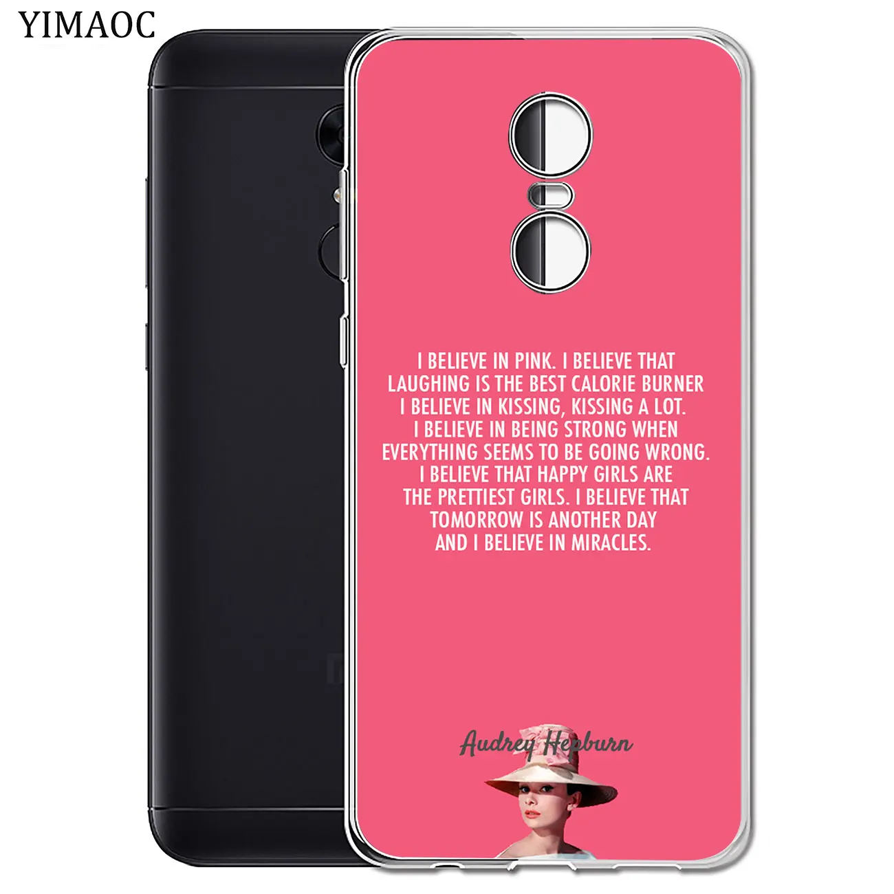 YIMAOC Одри Хепберн Мягкий силиконовый чехол для телефона Xiaomi MI Redmi 8A 7A 6A 5A 4X Note 8 7 6 Pro 5