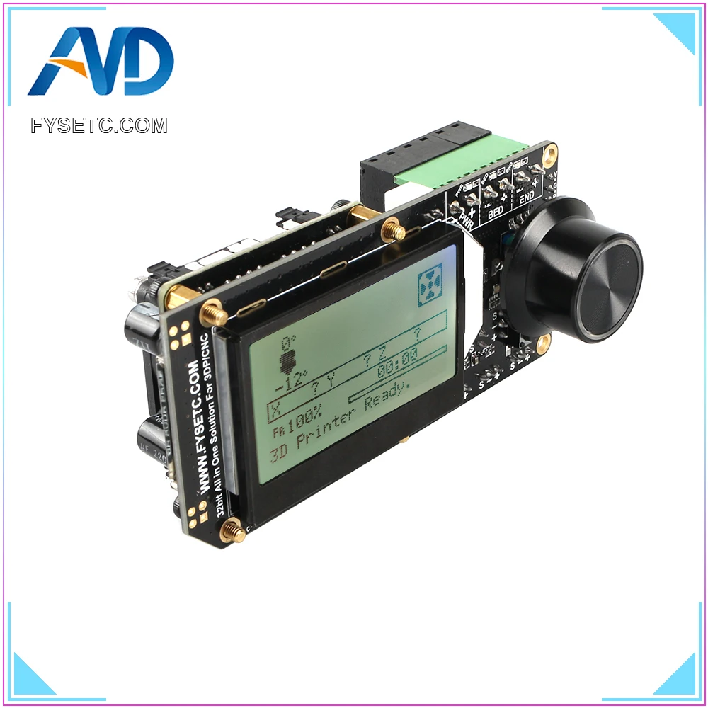 AIO II V3.2 плата контроллера все в одном 32 бит Материнская MCU Встроенная RGB mini12864
