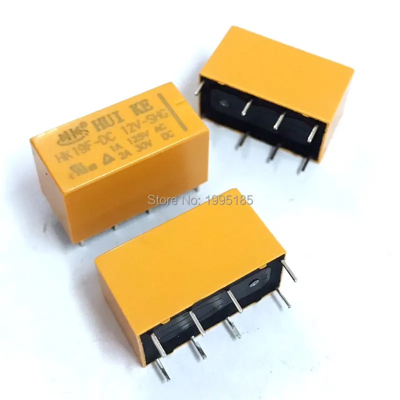 5 шт. реле HK19F DC12V SHG 12VDC 8PIN твердотельное 12В Rele HK91F DC высококачественное связи|Реле| |