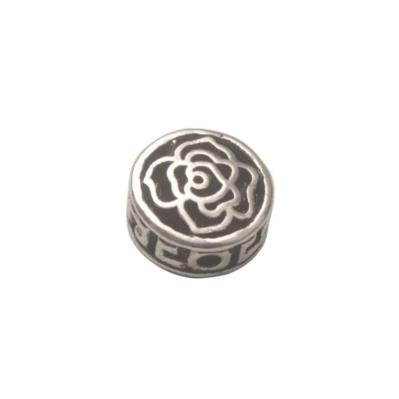 

40PCS Antiqued Silver Color Classic Design Oblate Beads
