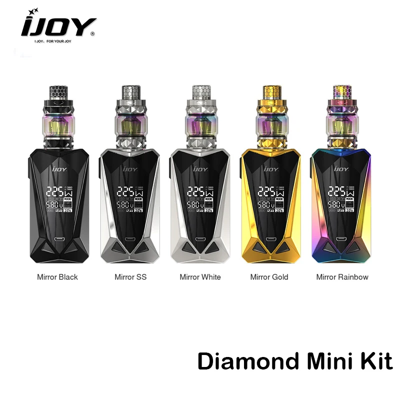 Оригинальный IJOY Алмазный Мини Набор Алмазные небольшой бокс мод Vape 225 Вт с