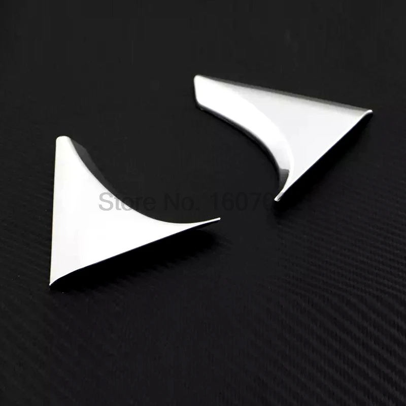 Fit For Nissan Qashqai 2014 2015 2016 2pcs Chrome Tail Rear Window Sequins Windshield Triangle Molding Trim Protectors | Автомобили и