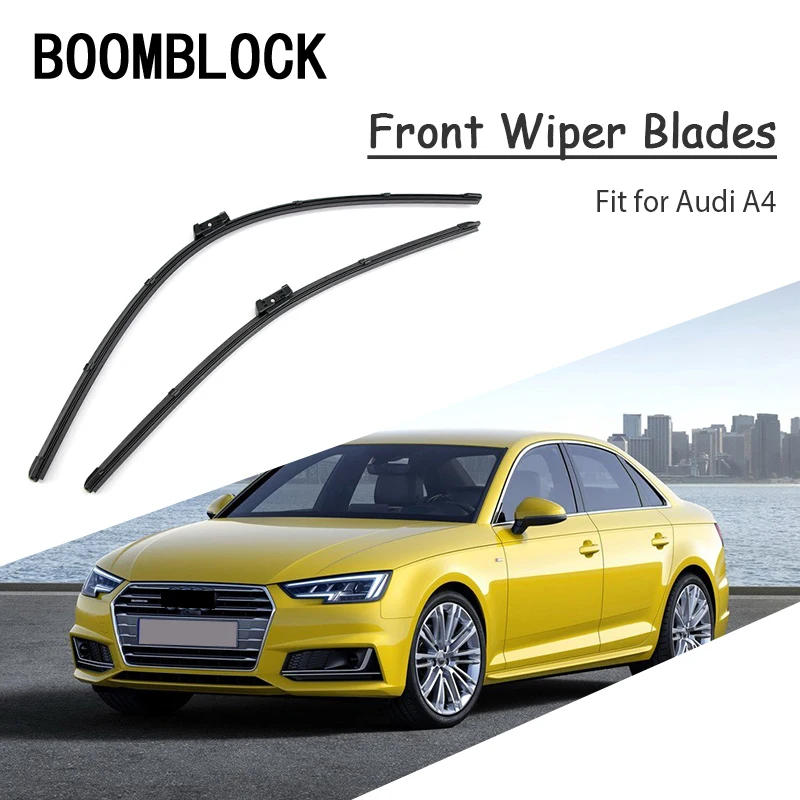 2 шт. автомобильные мягкие резиновые щетки стеклоочистителя для Audi A4 B8 B6 B7 B9 2017 2018
