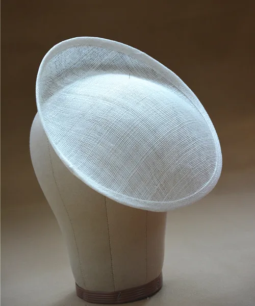 25*25 см круглое блюдце Sinamay вдохновил окуня шляпу чародей millinery база B055 - Цвет: Ivory