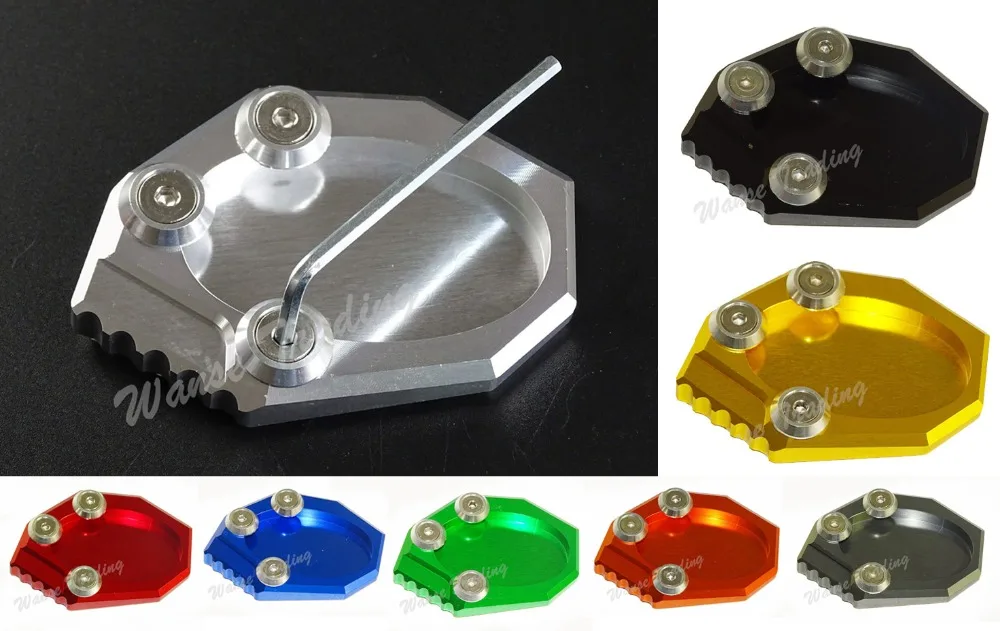 Мотоцикл подножка боковая подставка удлинитель опорная пластина для KAWASAKI Versys 650