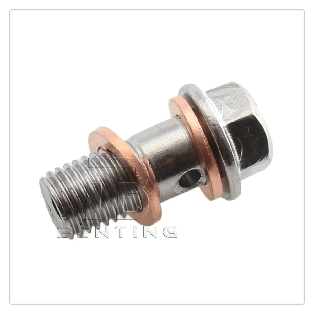 M10x1.0 Banjo Bolt медные + давильные шайбы тормозные главные цилиндры Calip для Piaggio Triumph