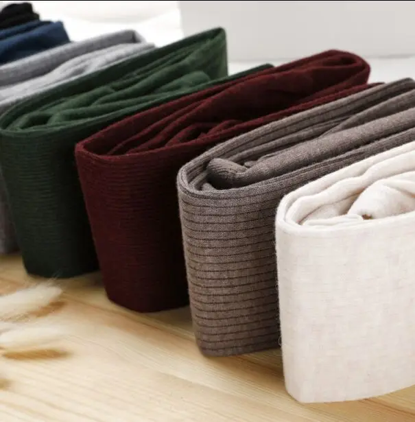 Autumn And Winter New Style Trample Feet Fashion Pantyhose Rabbit Cashmere Keep Warm Add Fleece Vertical Stripe Wool Stocking