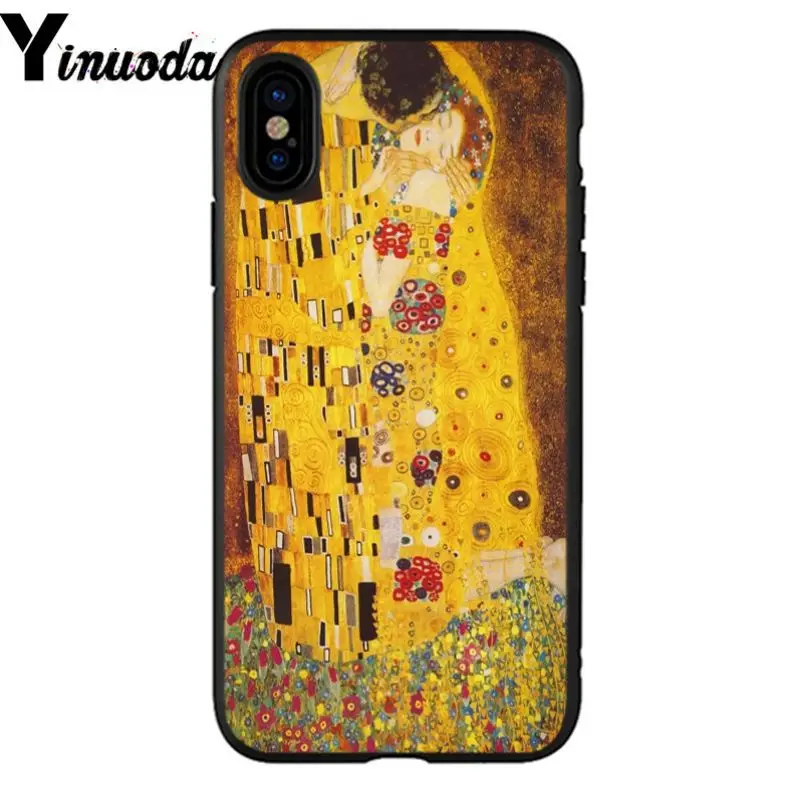 Yinuona Kiss by Gustav Климт Роскошный Уникальный Дизайн чехол для телефона Apple iPhone 8 7 6 6S Plus