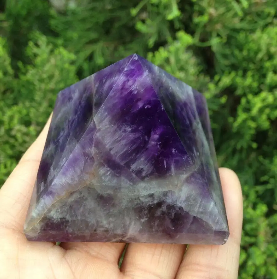 

Natural dream amethyat quartz crystal pyramid healing china